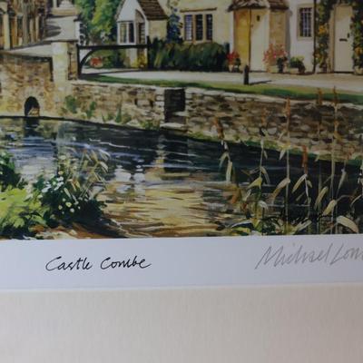 SIGNED Framed Castle Combe By Michael Long
