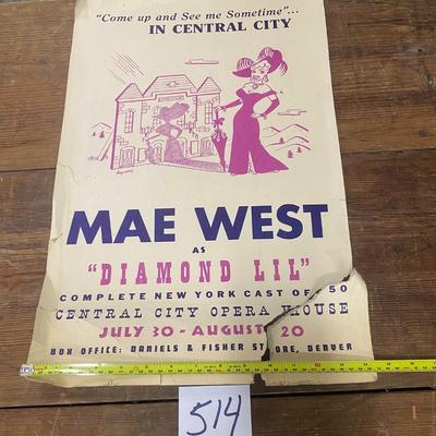 Vintage Mae West Poster