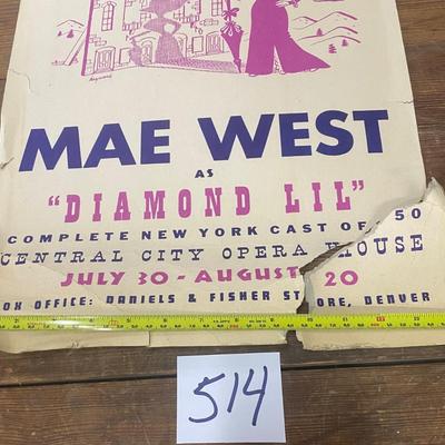 Vintage Mae West Poster