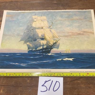 Vintage Ship Print