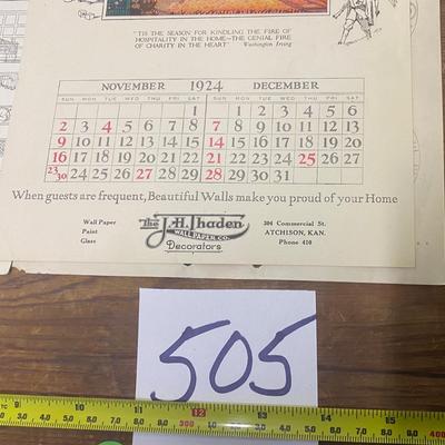 1924 Calender