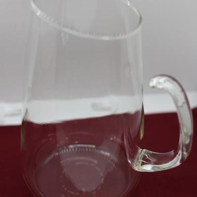 PYREX 1960s Clear Thin Glass Pitcher