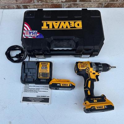 Dewalt Drill with Two Batteries & Charger