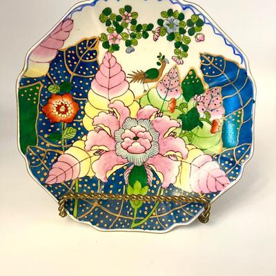 Vintage Andrea by Sadek Tobacco Leaf Plate,