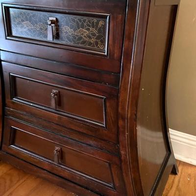 Hall Entry Lot~ 3 Drawer Side table, lamp, & Wall Decor*Read Details