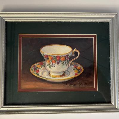 Three BARBARA MOCK Tea Cup Prints