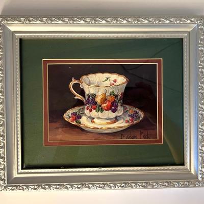 Three BARBARA MOCK Tea Cup Prints