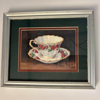 Three BARBARA MOCK Tea Cup Prints