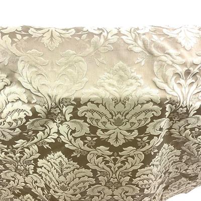 1015 22 yards of Taupe Damask Jacquard Brocade Floral Fabric