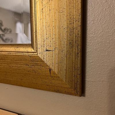 Large Gold Framed Mirror