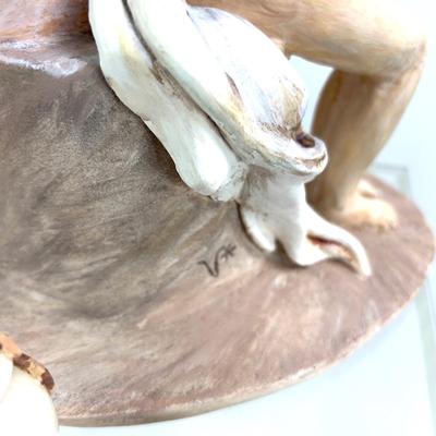 1021 Original Adam and Eve Sculpture by Virginia Perram