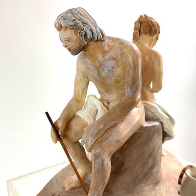 1021 Original Adam and Eve Sculpture by Virginia Perram