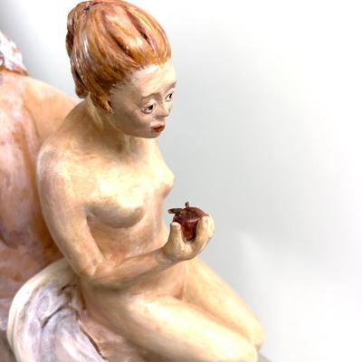 1021 Original Adam and Eve Sculpture by Virginia Perram