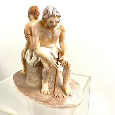 1021 Original Adam and Eve Sculpture by Virginia Perram