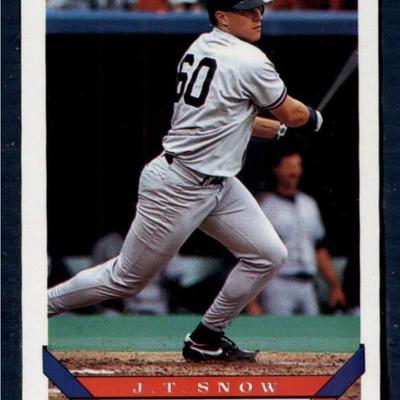 1993 topps JT Snow