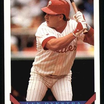1993 Topps # 740 Len Dykstra