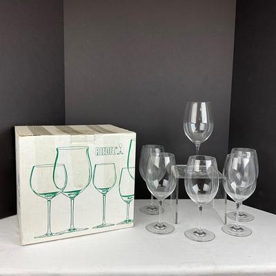 1025 Set of 6 Riedel Tyrol Bordeaux Crystal Wine Glasses