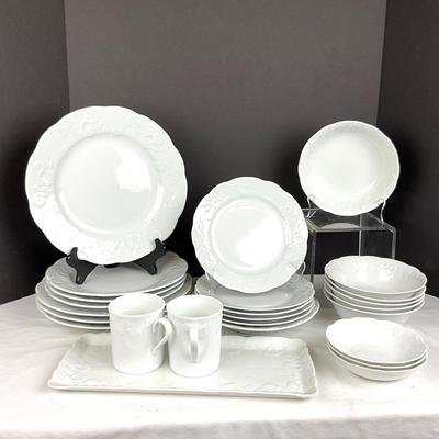 1026 DANSK White Ivy Limoges Dish Set
