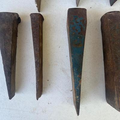 Lot of 8 Log Splitters/Chisels