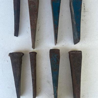 Lot of 8 Log Splitters/Chisels