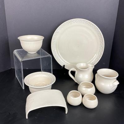 1042 Handmade Pottery Set by Virginia Perram