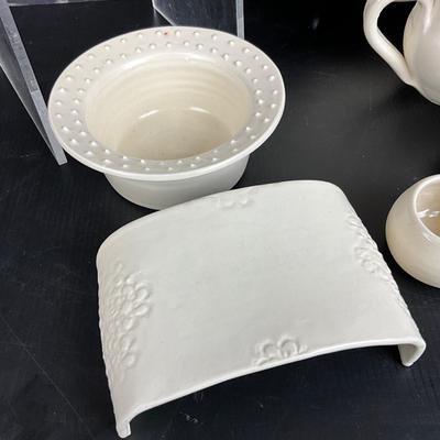 1042 Handmade Pottery Set by Virginia Perram