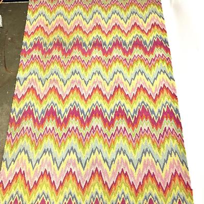 957 Flame Stitch Design Area Rug