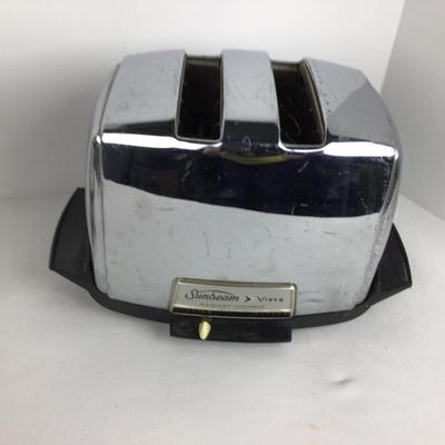 965 Vintage Sunbeam Vista Toaster with Melior Pyrex Coffee Press