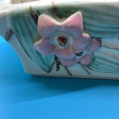 McCoy Pottery Planter Blossom Time pink, green