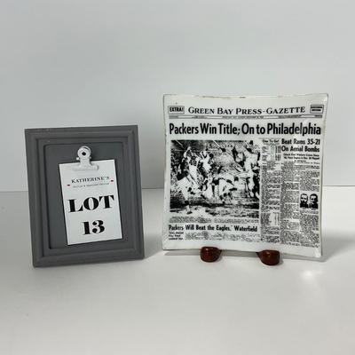 -13- PACKERS | 1960â€™s Green Bay Packers Press Gazette Ashtray