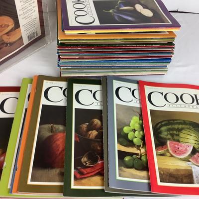 991 Lot of COOK'S Illustrated Magazine Lot & Acrylic Holder