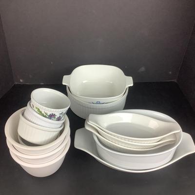 993 Assorted White Baking Dishes Crate & Barrel