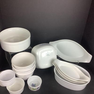 993 Assorted White Baking Dishes Crate & Barrel
