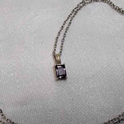 Handcrafted Amethyst Orfevrerie Wiskemann 925 18" Necklace