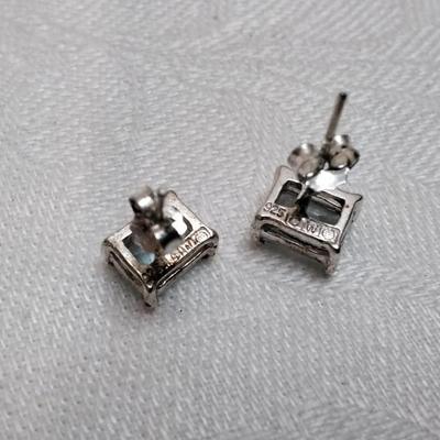 Handcrafted Aquamarine Orfevrerie Wiskemann 925 Earrings
