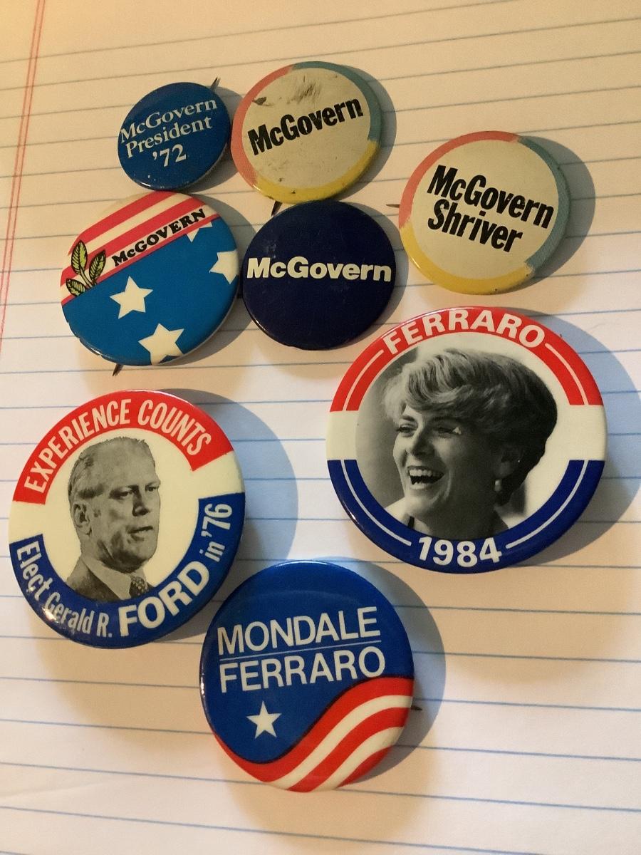 Gerald Ford, Walter Mondale, Geraldine Ferraro, George McGovern ...