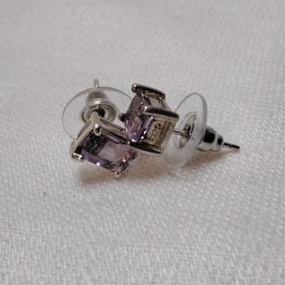 Handcrafted Amethyst Orfevrerie Wiskemann 925 Earrings