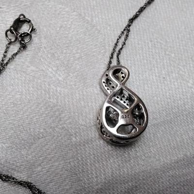 Goshenite Eternity 18" 925 Necklace