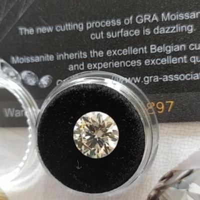 Massive 20 Carat Moissanite Diamond GRA Certified With Paperwork