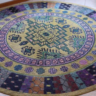 Palazzo Collection Circular Rug - 8" x 8"