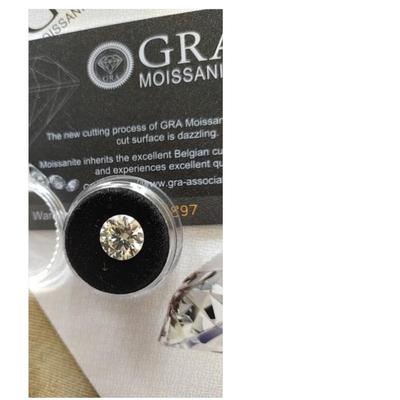 1 Carat Moissanite Diamond GRA Certified With Paperwork