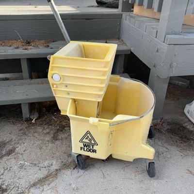 Yellow Mop Bucket