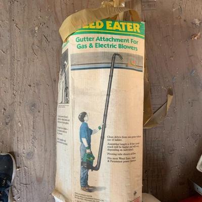Gutter attachment for gas & electric blowers