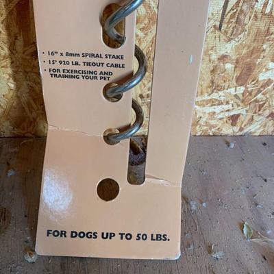 Tieout stake combo for dogs Top Paw