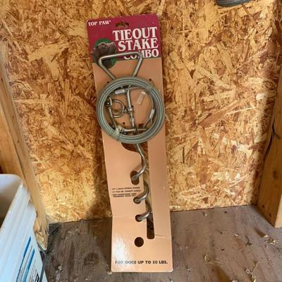 Tieout stake combo for dogs Top Paw