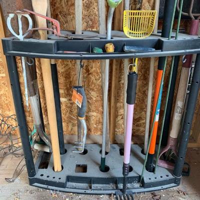 Misc. Cart with a bunch of yard tools