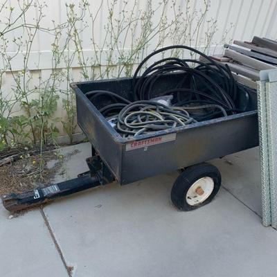 Small Craftsman II trailer with ramp (with bundle of hoses)
