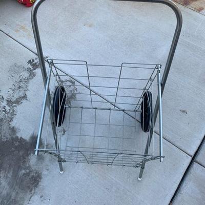 Wheelchair, 2 walkers and rolling basket (one walker is missing a wheel)