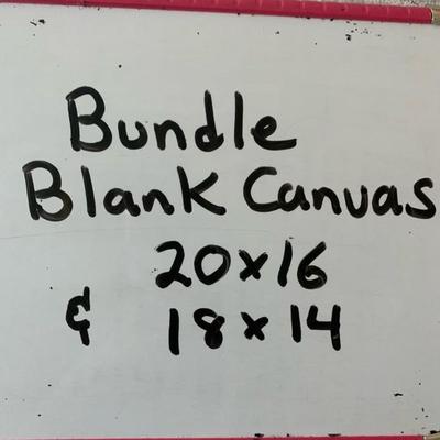 5 Small Blank canvases