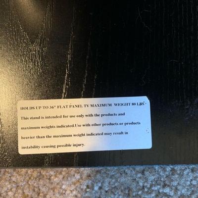 TV Stand (holds up to 36" TV it says)